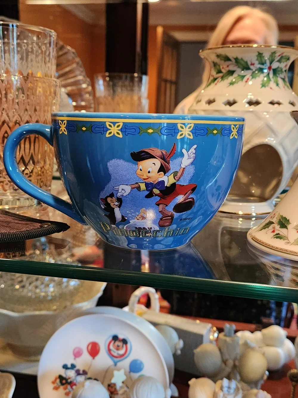 Pinocchio Blue Collectible Character Mug